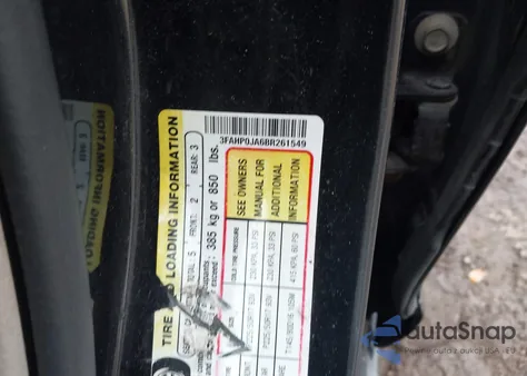 2011 Ford Fusion Sel z USA, uszkodzony, nr VIN 3FAHP0JA6BR261549